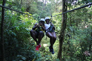 Zip lining...Take your fitness into your hand? Haha